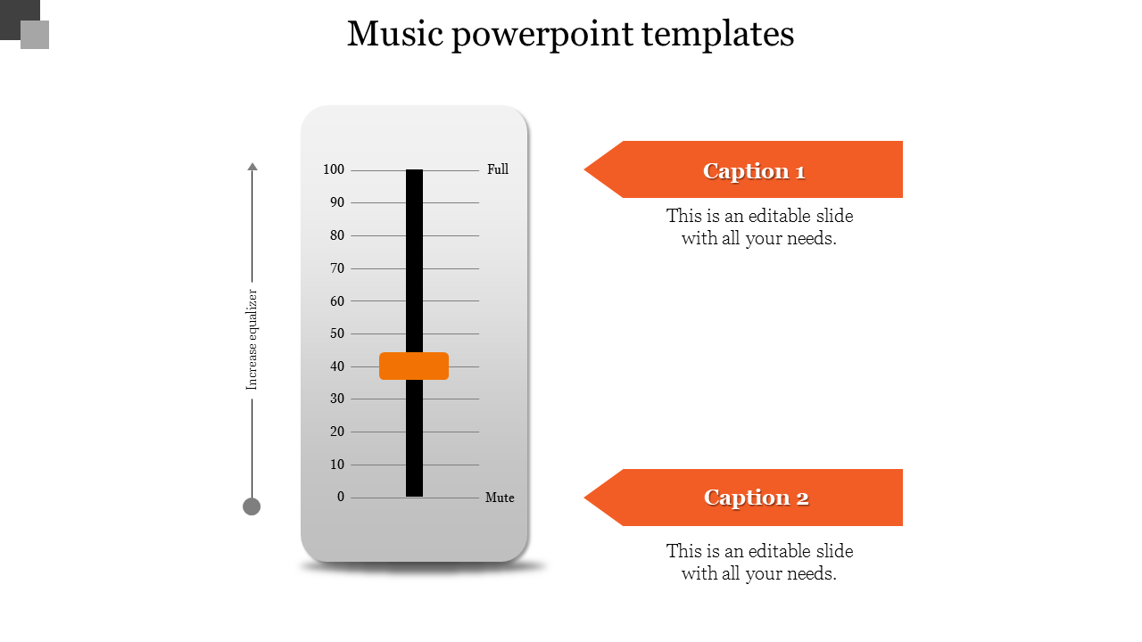 music powerpoint templates-Orange